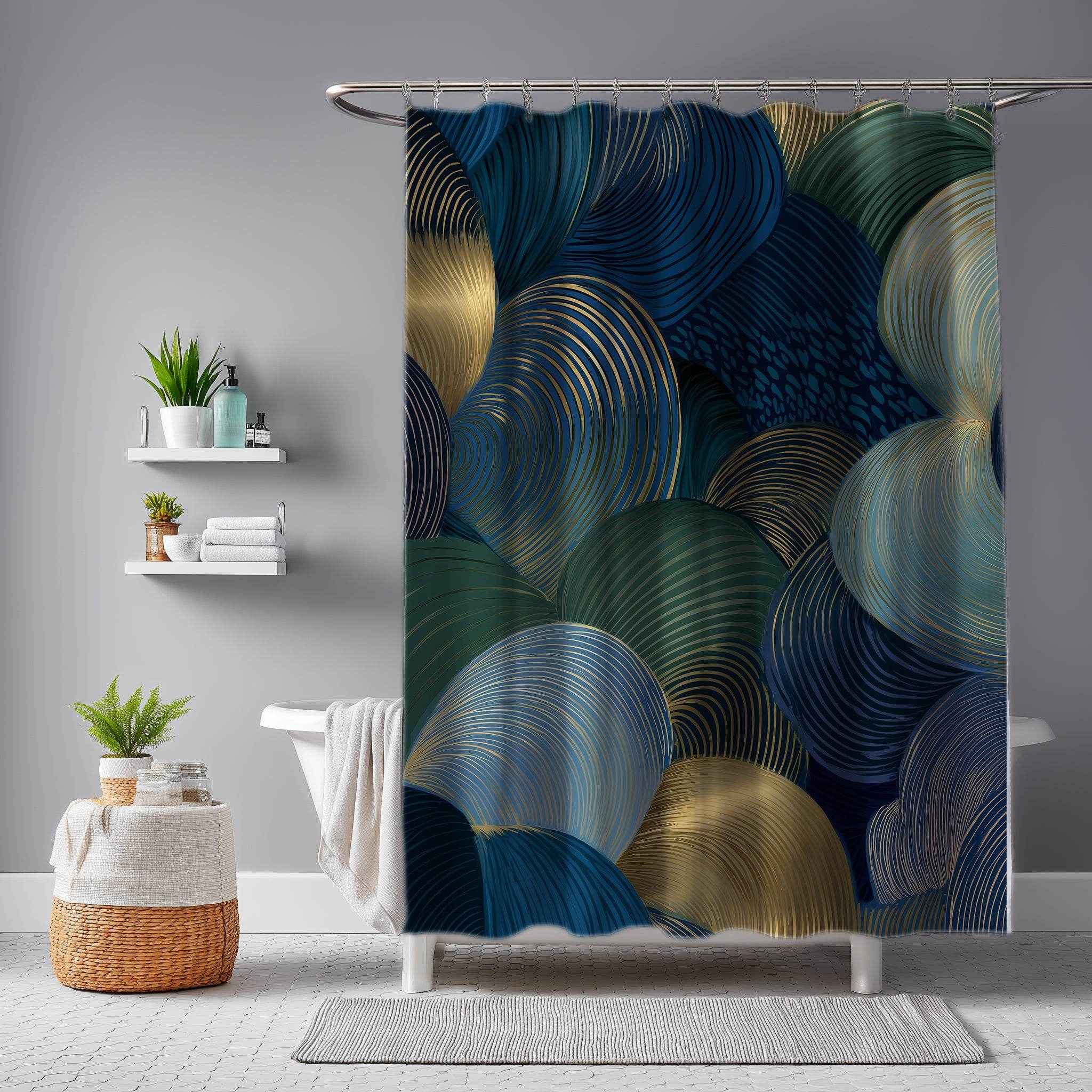 Elegant Abstract Shower Curtain