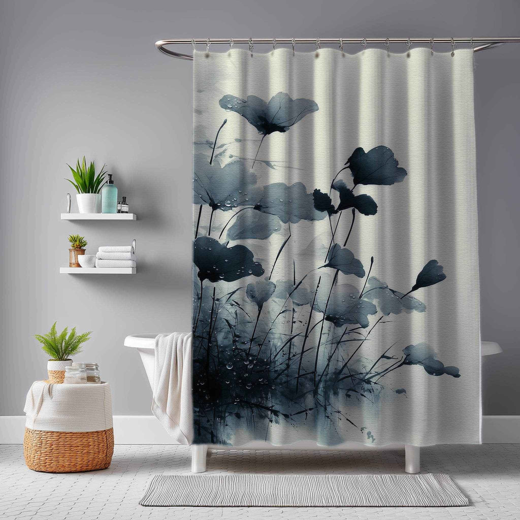 Elegant Floral Shower Curtains