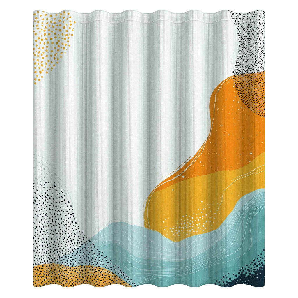 Abstract Boho Shower Curtain - Vibrant Bathroom Decor, Modern Design, Bohemian Style, Unique Gift Idea, Home Essentials, Colorful Bath [...]