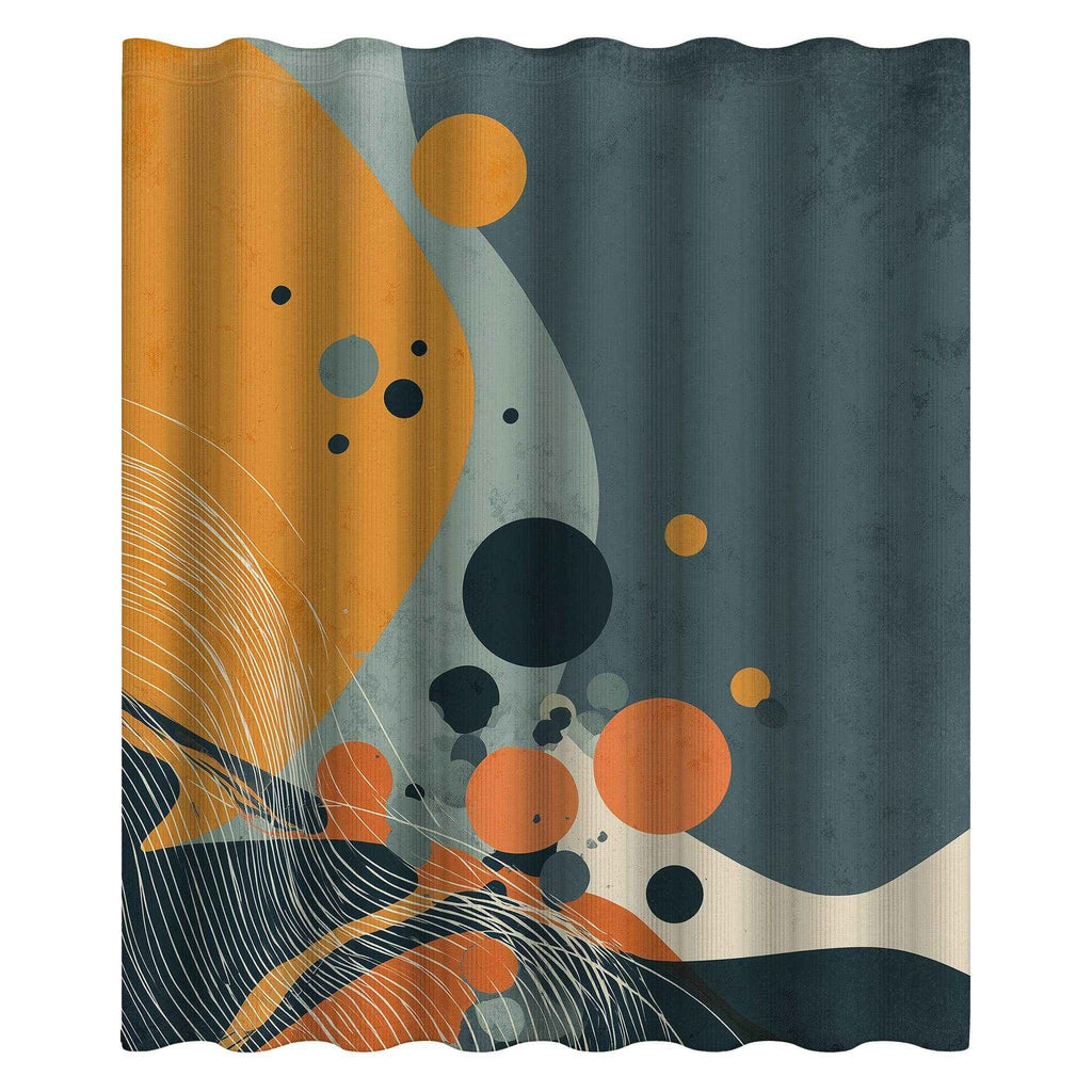 Abstract Modern Shower Curtain, Bright Geometric Design, Bathroom Decor, Gift for New Home, Colorful Art, Abstract Home Decor