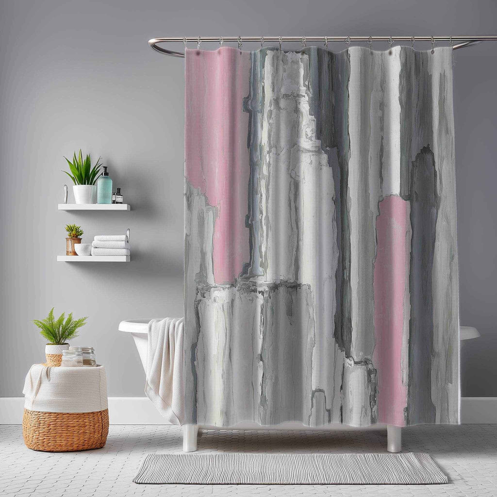 Stylish Abstract Shower Curtains, Modern Bathroom Decor, Chic Home Upgrade, Gift for New Homeowners, Trendy Bathroom Accessories